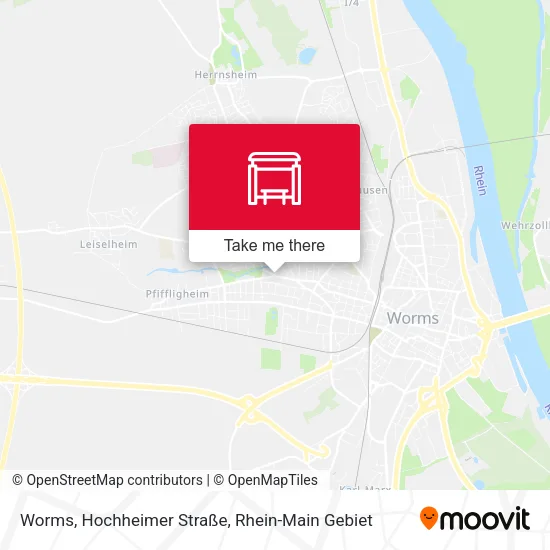 Карта Worms, Hochheimer Straße