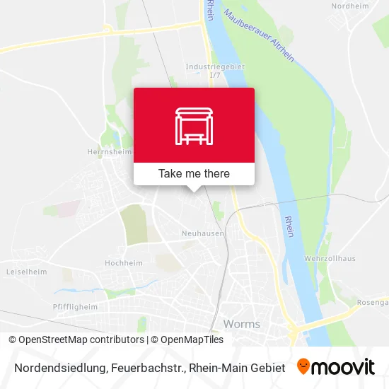 Карта Nordendsiedlung, Feuerbachstr.