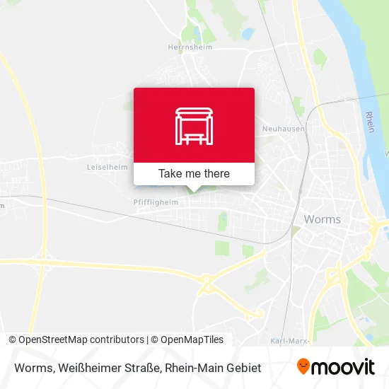 Карта Worms, Weißheimer Straße