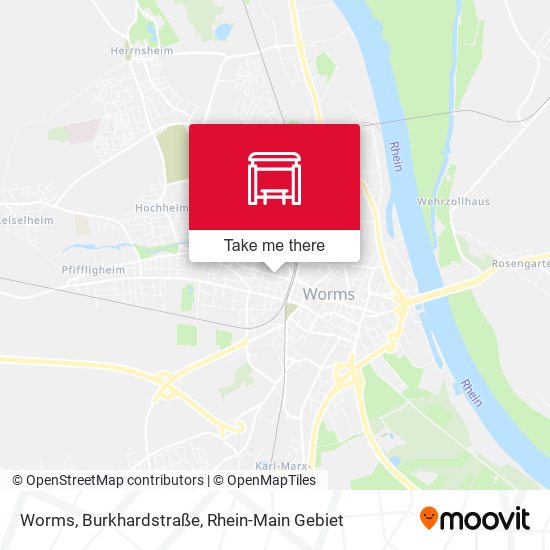 Worms, Burkhardstraße map