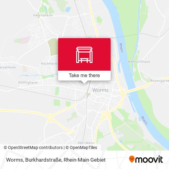 Worms, Burkhardstraße map