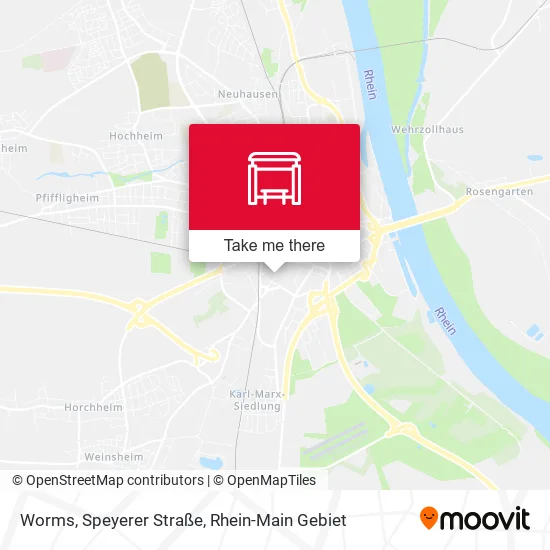 Карта Worms, Speyerer Straße