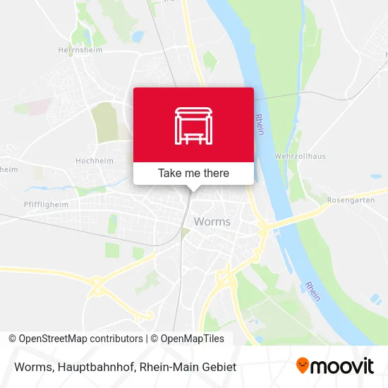 Карта Worms, Hauptbahnhof