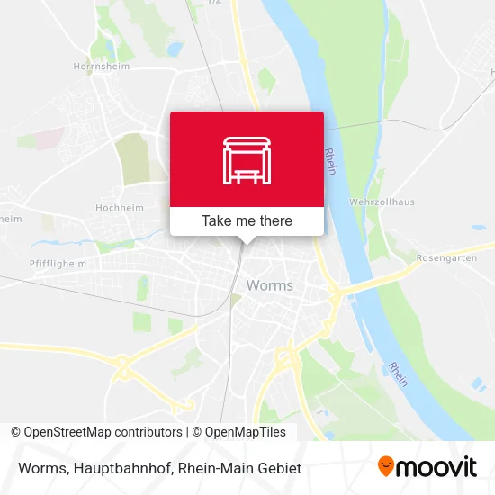 Карта Worms, Hauptbahnhof