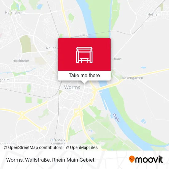 Карта Worms, Wallstraße