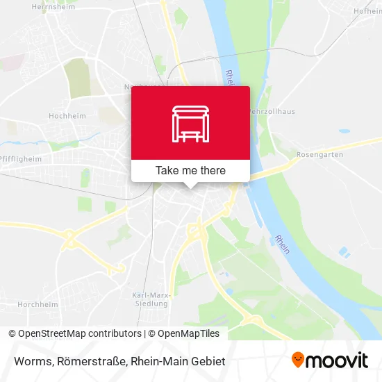 Карта Worms, Römerstraße