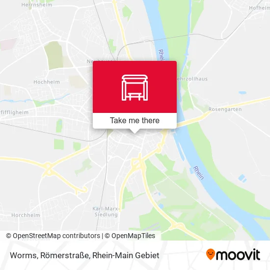 Карта Worms, Römerstraße