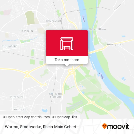 Карта Worms, Stadtwerke