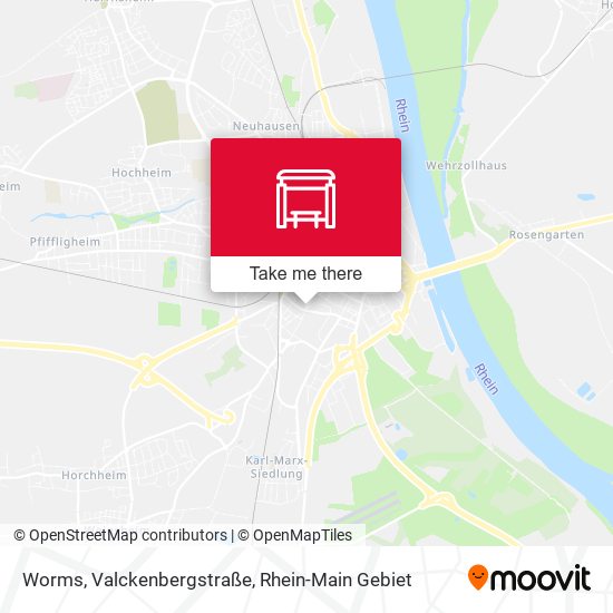 Worms, Valckenbergstraße map