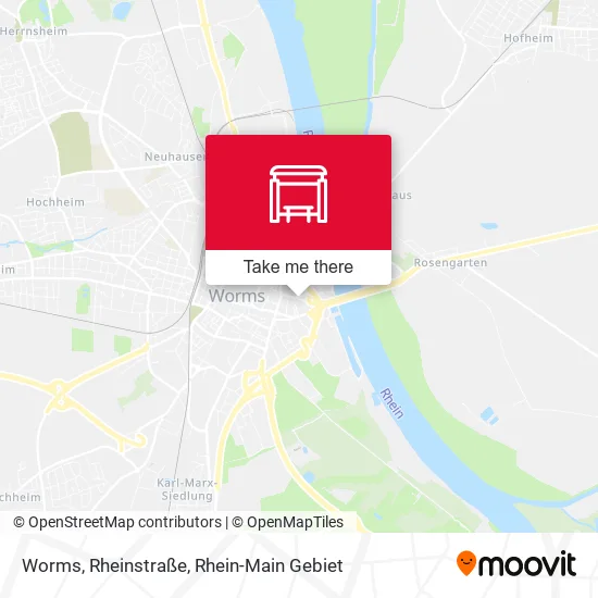 Карта Worms, Rheinstraße