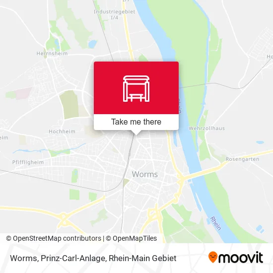 Карта Worms, Prinz-Carl-Anlage