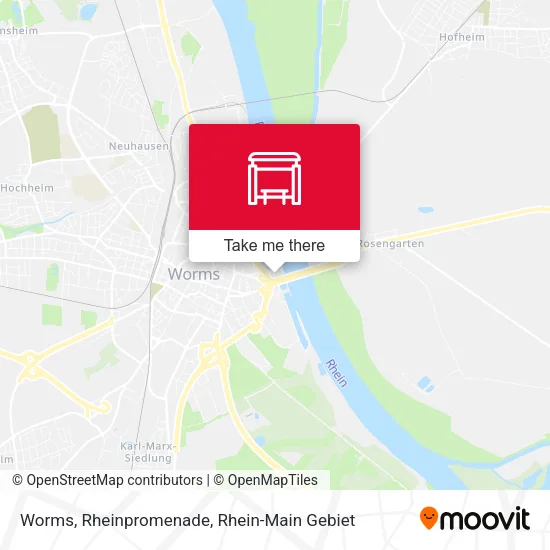 Карта Worms, Rheinpromenade