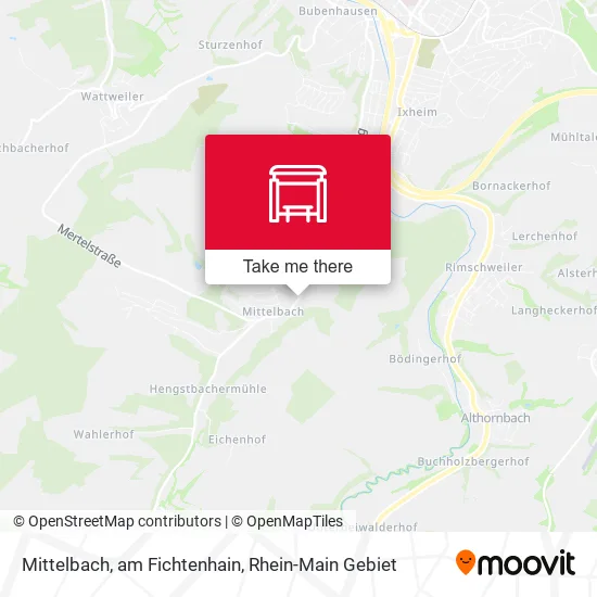 Карта Mittelbach, am Fichtenhain