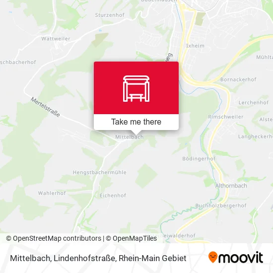 Карта Mittelbach, Lindenhofstraße