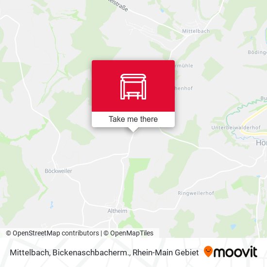 Mittelbach, Bickenaschbacherm. map
