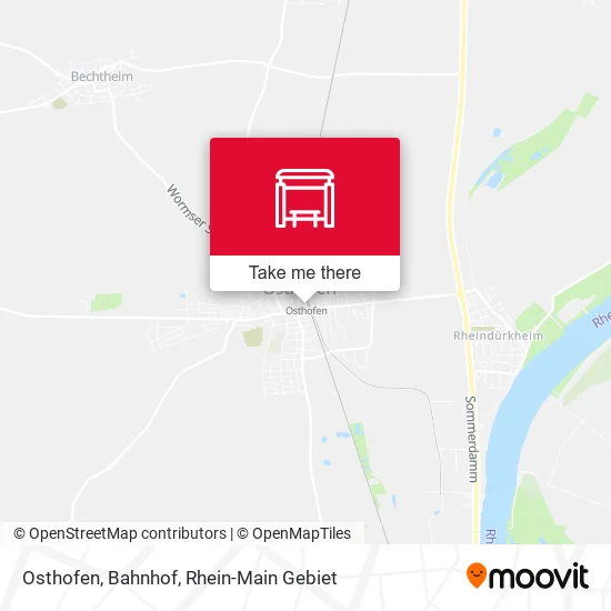 Карта Osthofen, Bahnhof
