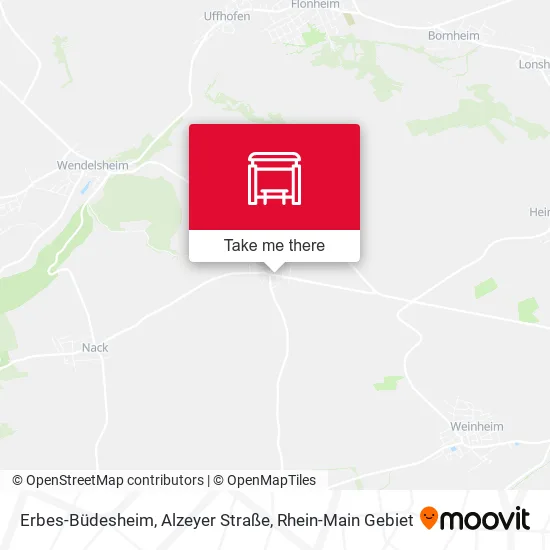 Карта Erbes-Büdesheim, Alzeyer Straße