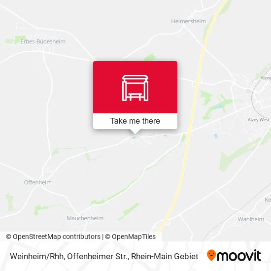 Weinheim/Rhh, Offenheimer Str. map