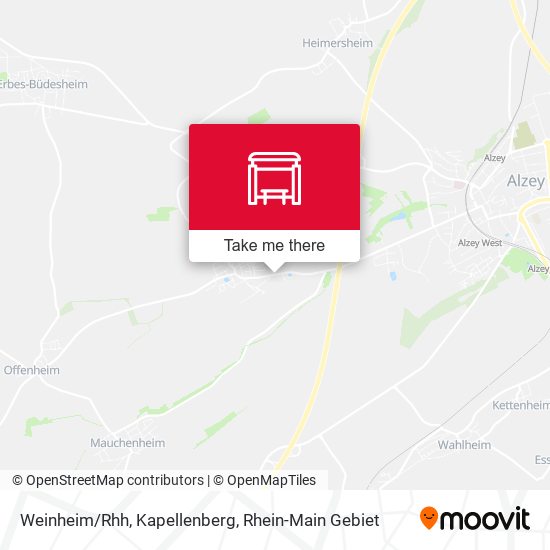 Weinheim/Rhh, Kapellenberg map