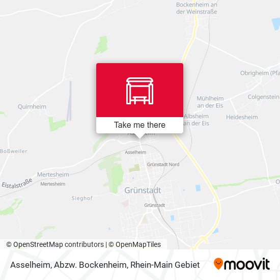 Asselheim, Abzw. Bockenheim map