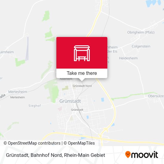 Grünstadt, Bahnhof Nord map