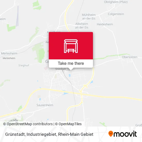 Карта Grünstadt, Industriegebiet