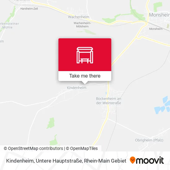 Карта Kindenheim, Untere Hauptstraße