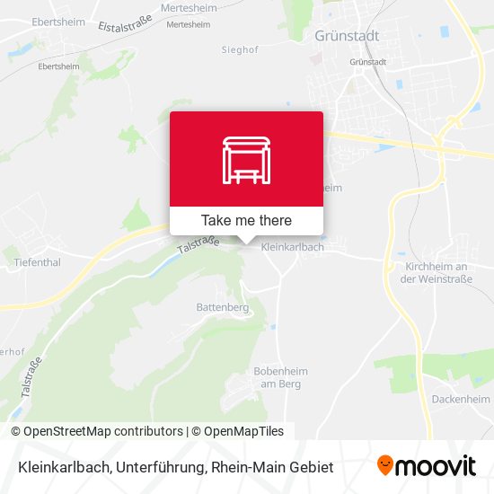 Kleinkarlbach, Unterführung map