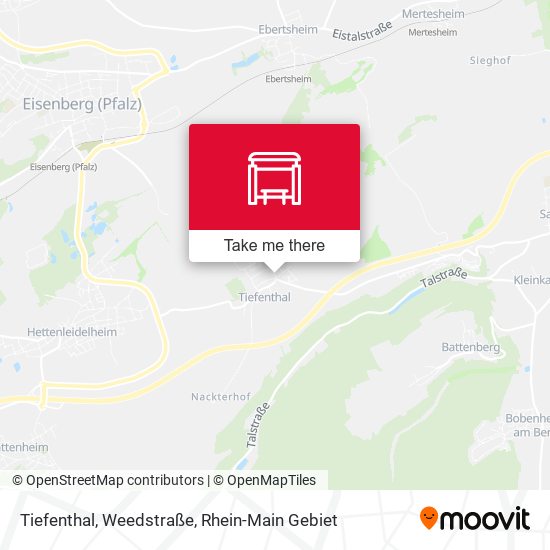 Карта Tiefenthal, Weedstraße