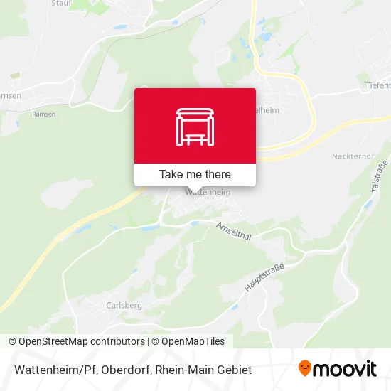 Карта Wattenheim/Pf, Oberdorf