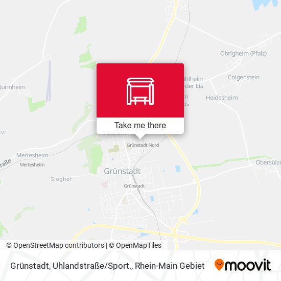 Grünstadt, Uhlandstraße/Sport. map