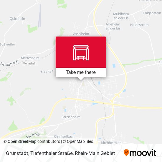 Grünstadt, Tiefenthaler Straße map