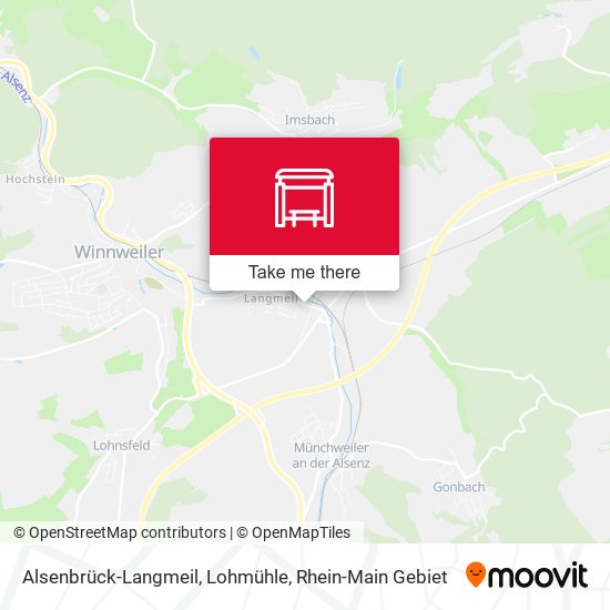 Карта Alsenbrück-Langmeil, Lohmühle