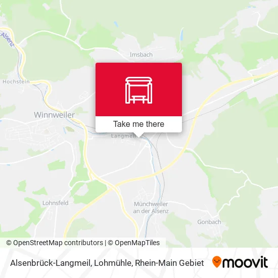 Карта Alsenbrück-Langmeil, Lohmühle