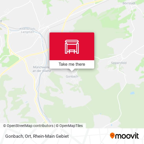 Gonbach, Ort map
