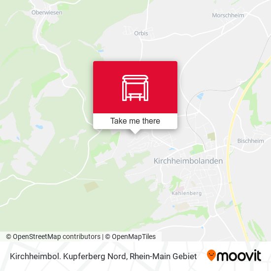 Kirchheimbol. Kupferberg Nord map