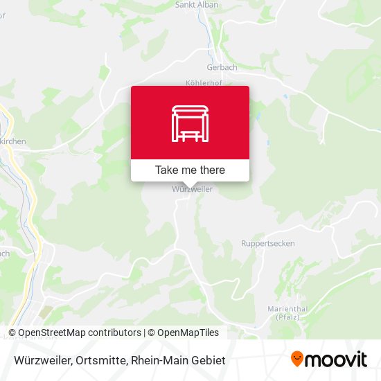 Карта Würzweiler, Ortsmitte