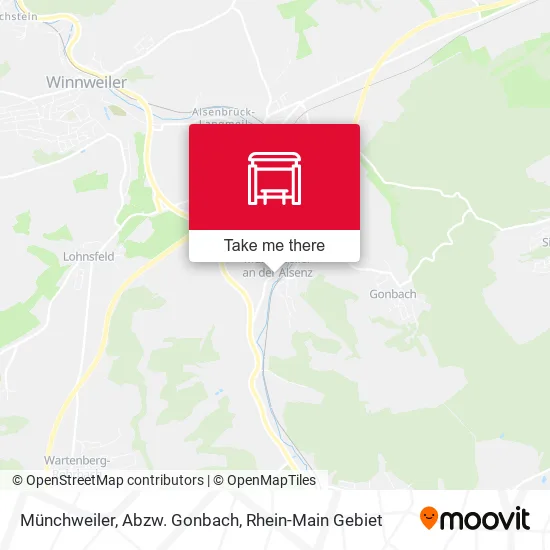 Карта Münchweiler, Abzw. Gonbach