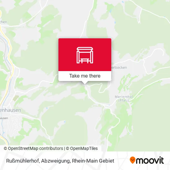 Карта Rußmühlerhof, Abzweigung