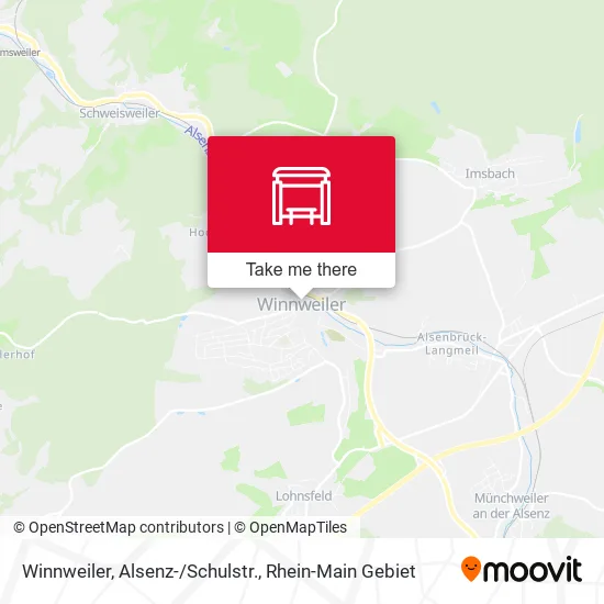 Карта Winnweiler, Alsenz-/Schulstr.