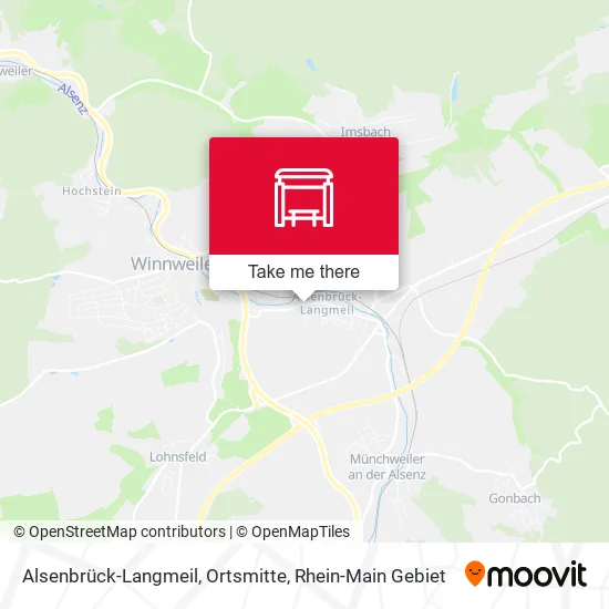 Карта Alsenbrück-Langmeil, Ortsmitte