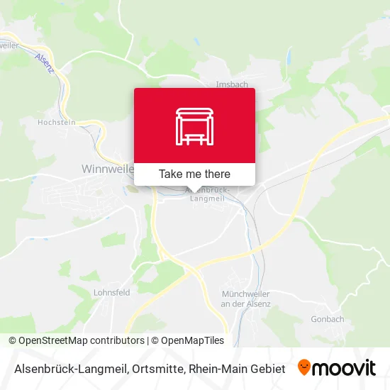 Карта Alsenbrück-Langmeil, Ortsmitte