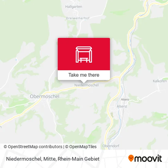 Карта Niedermoschel, Mitte