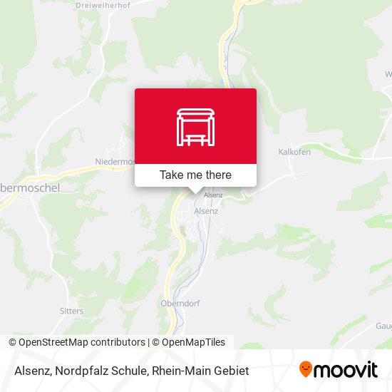 Alsenz, Nordpfalz Schule map
