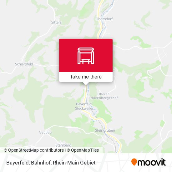 Bayerfeld, Bahnhof map