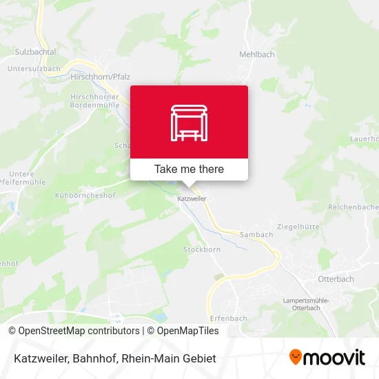 Карта Katzweiler, Bahnhof