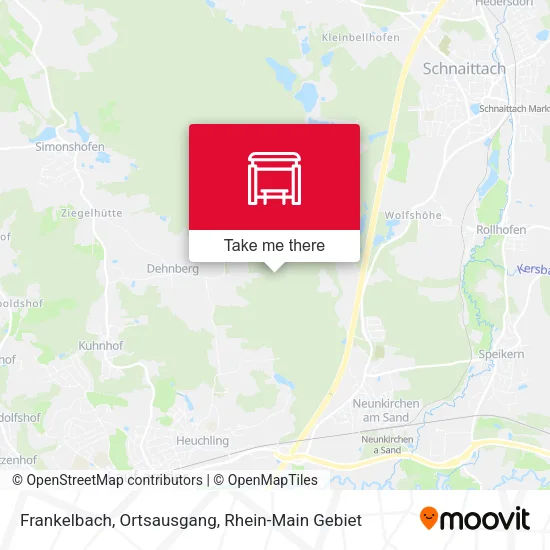 Карта Frankelbach, Ortsausgang