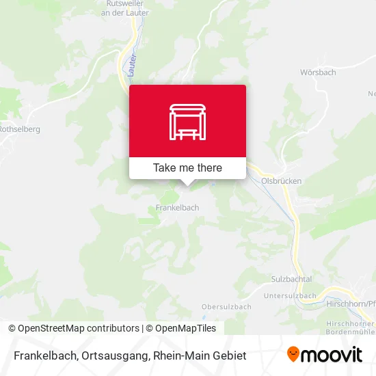 Карта Frankelbach, Ortsausgang