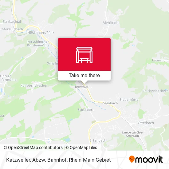 Карта Katzweiler, Abzw. Bahnhof