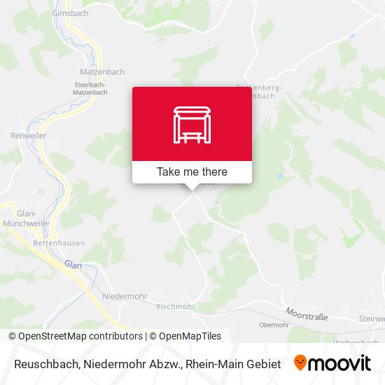 Reuschbach, Niedermohr Abzw. map